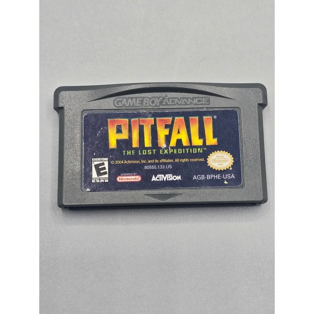 Pitfall The Lost‎ Expedition Nintendo Game Boy Advance GBA 2004 AGB-BPHE-USA